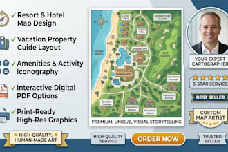 design resort map, hotel map and vacation property guide