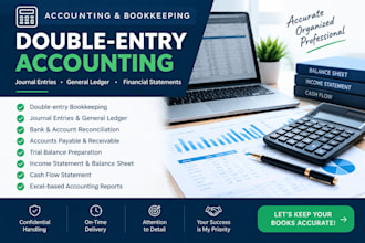 do bookkeeping, journal entries and financial statements