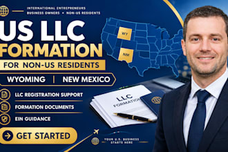 help register your wyoming or new mexico llc for non residents