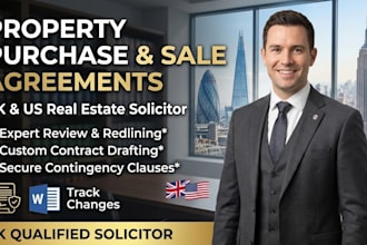 review and draft your property purchase and sale agreement