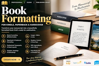 book formatting for amazon KDP paperback ebook formatting