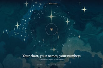 write your sidereal birth chart and numerology report