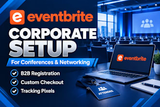 do eventbrite management and setup for your corporate event