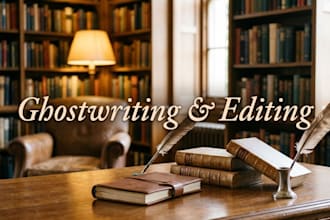 be your fiction and memoir ghostwriter or book editor