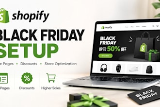 set up your shopify black friday sale page and disount offers