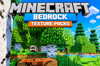 create custom minecraft bedrock texture and resource packs