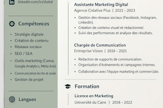 professional resume and CV writing