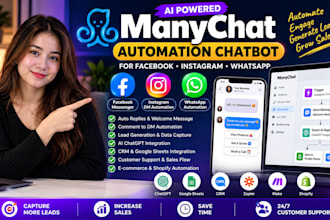 do manychat automation chatbot for facebook instagram whatsapp lead generation