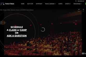 design wix music teacher website  piano guitar lesson booking website