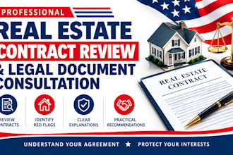 provide real estate contract review and legal document consultation