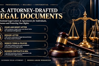 draft business contract agreement nda or IP protection legal contract