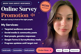 gather over 4000 respondent to fill online survey polls form and questionnaire