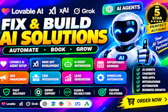 fix lovable ai agent grok bot booking appointment ads managements grok ai agents