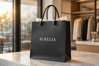 design professional shopping bags for your brand