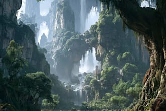create fantasy environment concept art