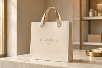 design modern and attractive paper shopping bags