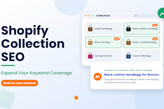 do shopify SEO services for collections pages that rank