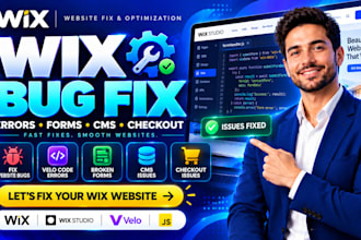 fix wix website bugs velo code errors broken forms cms and checkout issues