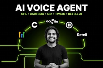 build an ai voice agent using cartesia, twilio and n8n
