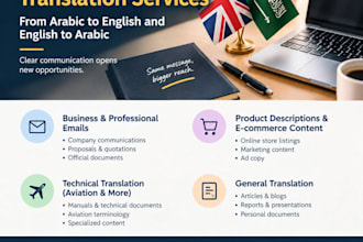 arabic english translator proofreader