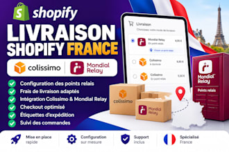 setup shopify france shipping colissimo mondial integration relay point relais