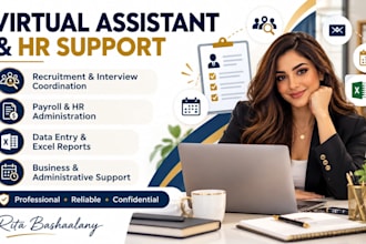 your virtual assistant  for admin ,HR and recruitment support