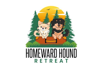 design vibrant dog boarding facility logo