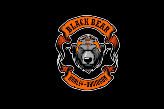 make classic business logo for a harley davidson dealership