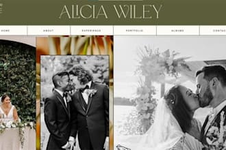 design wix photography website photographer portfolio photo gallery website