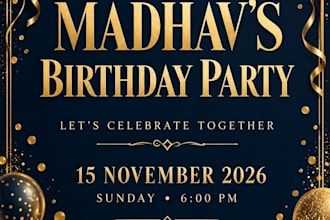 design personalized digital birthday and event invitations