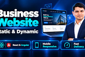 build a professional static or dynamic website for your small business