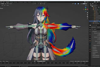 fix vrchat, vrm and vtuber avatar rigging, weight painting and bone issues fast