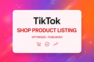 setup tiktok shop product listing with SEO optimization