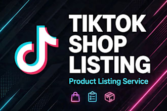 setup tiktok shop product listing with SEO optimization