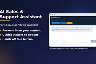 add an ai sales and support assistant to your website