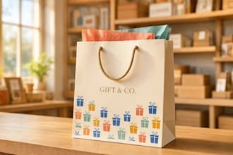 create premium shopping bag packaging design