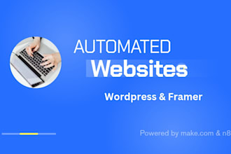 design automated wordpress or framer website with n8n