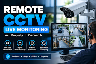 provide live security camera monitoring and incident reporting