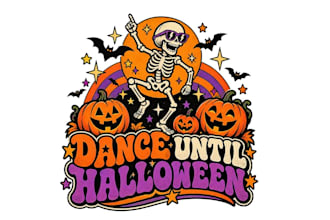 design custom made halloween, horror logo