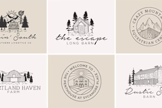 create an organic hand drawn logo