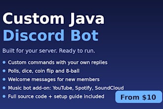 build a custom discord bot in java for your server