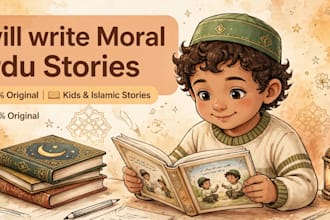 write engaging urdu moral stories , kahaniya and scripts
