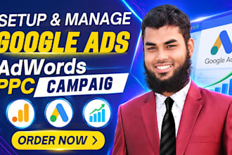 setup and manage google ads adwords PPC campaign