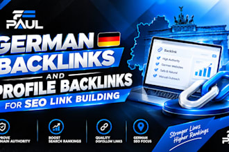 create german, profile backlink for SEO link building