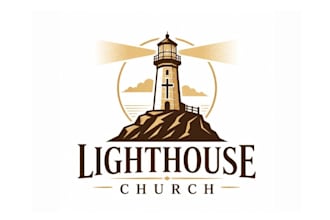 design superb modern lighthouse logo
