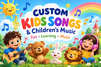 create custom kids songs and fun childrens music