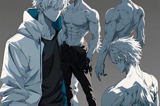 create an anime character sheet