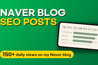 write naver blog SEO posts in native korean for your brand