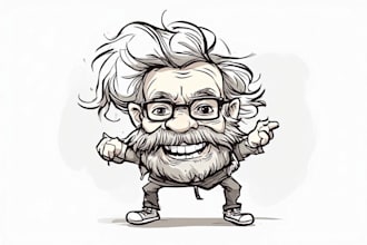 create unique and funny caricature art