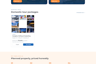 create ai powered travel booking and CRM management system